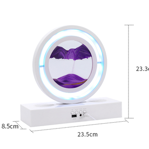 Lámpara de arena movediza con atenuación giratoria de 360 grados, lámpara de noche con altavoz RGB16 para pintura artística enchufable - Product Image 1