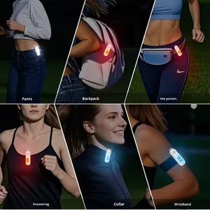 Outdoor Tri-Color Light Armband for Night Running & Riding Personal Anti-Wolf <b>Safety</b> Alarm Durable Metal Material - Product Image 1