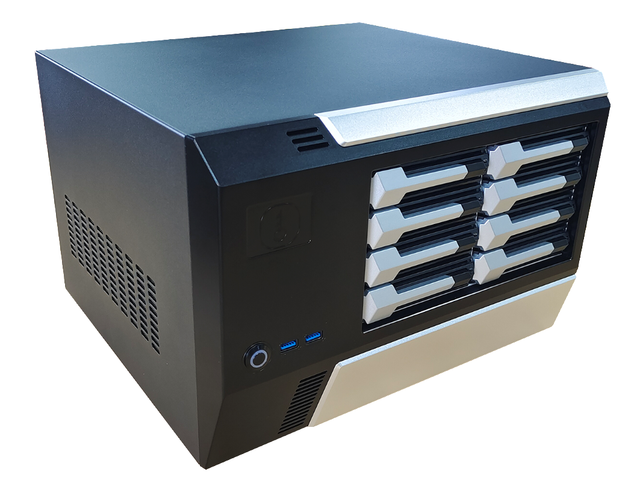 High Quality 8-Bay NAS 3.5" SATA HDD Hot-Swap MATX ITX NAS Cloud Storage Server Storage Case