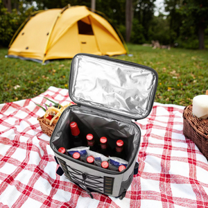 Sac isotherme de camping en plein air personnalisé imperméable Oxford isotherme boîte à lunch fourre-tout avec bandoulière pour randonnée pique-nique voyage - Product Image 3