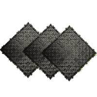 Dalles de gazon artificiel modulaires pour animaux de compagnie, revêtement de sol en gazon synthétique emboîtable pour chenil et patio