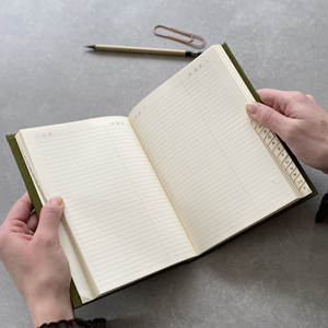 LABON, logotipo personalizado, lámina de oro, abeja, tela ecológica, cubierta de lino, cuaderno de libreta de direcciones láctea - Product Image 2