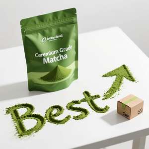 OEM ODM 100g Bag Pack New Health Tea Premium Grade Organic Highland Ceremonial Matcha Powder Loose Tea Sachet - Product Image 1