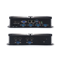 Mini PC Industrial Delgado Sin Ventilador Que Ahorra Espacio i3/i5/i7 8GB+128GB 4 USB HD+VGA DC 12V para Adquisición de Datos IoT
