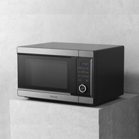 Appareil de cuisine de comptoir 4 en 1 de grande capacité de 28L Four combiné à convection numérique électrique Friteuses à air Four à micro-ondes