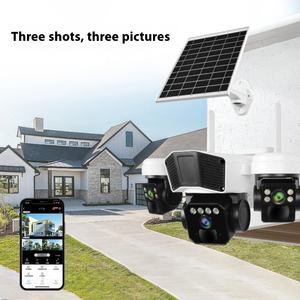กล้อง CCTV ระบบรักษาความปลอดภัยพลังงานแสงอาทิตย์กลางแจ้ง4G พร้อมระบบรักษาความปลอดภัยในบ้านหมุนได้360ระบบมองเห็นกลางคืน - Product Image 4