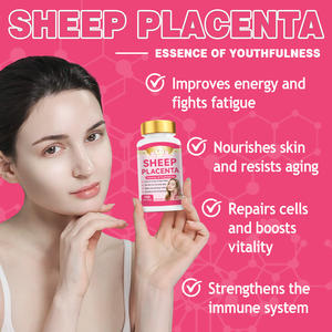 Gélules de placenta de mouton premium DUOZI pour lutter contre le vieillissement, stimuler l'énergie, nourrir la peau et soutenir le système immunitaire, 100 gélules - Product Image 2