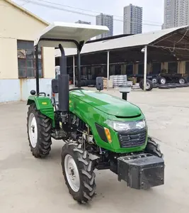 25HP 4WD küçük çiftlik traktörü tarım aletleri ve römorklar