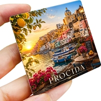 Magnet Kulkas Keramik Eropa Italia, Suvenir Wisata, Dekorasi, Kerajinan Tangan