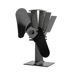 Sıcak satış yükseltilmiş 2 bıçak ısı powered ahşap kütük yanık odun sobası Fan - Product Image 2