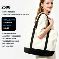 Sac fourre-tout promotionnel en toile grande capacité, personnalisable, vierge, bicolore, pour événements, cadeaux, vente en gros