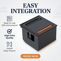 Impresora Térmica de Recibos Integrada EM5823H de 58 mm para Sistema POS, Máquina Expendedora, Interfaz USB/RS232/TTL, 5~9V 9~24V, en Stock