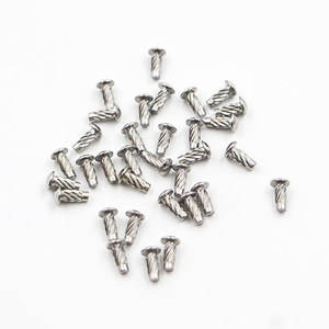 Remaches Sólidos en Espiral de Cabeza Redonda de Acero Inoxidable Personalizados, 12 mm, 10 mm, 16 mm, 20 mm, 6 mm, 2 mm, Remaches con Logotipo - Product Image 1