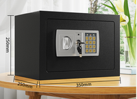 Coffre-fort domestique compact mini coffre-fort électronique à combinaison coffre-fort financier de bureau coffre-fort mural