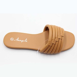 <span class=keywords><strong>Sandali</strong></span> da donna con tomaia intrecciata all'ingrosso quadrati Open Toe Weave Holiday Dress Shoe Multi Color Flat Slides pantofole da donna <span class=keywords><strong>sandali</strong></span> - Product Image 3