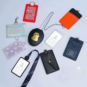 Lanière en polyester durable écologique avec logo personnalisé et lanière en polyester rétractable avec crochet en métal avec porte-cartes - Product Image 2
