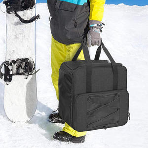 Sac de transport 2-en-1 pour bottes de snowboard avec roulettes et compartiments séparés pour bottes et casque, sac de transport robuste et imperméable pour équipement de voyage - Product Image 6