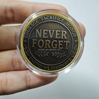 Pièce de monnaie commémorative personnalisée pour les pompiers américains, commémoration du sacrifice, ne pas oublier, pièce de monnaie de collection