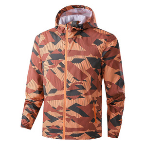 ANSZKTN ANSZKTNize Chaqueta cortavientos para exteriores para hombre Chaqueta cortavientos impermeable con capucha ANSZKTN - Product Image 4