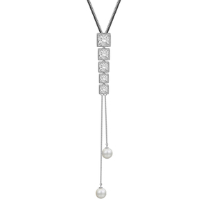 Xuping-suéter largo con perlas cuadradas <span class=keywords><strong>multicolor</strong></span> para mujer, diseño popular a la moda, cadena larga, collar, 01120 - Product Image 1