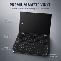 Autocollants de lettres pour clavier d'ordinateur portable, étiquettes de remplacement de touches, fond noir, impression blanche, pour modification de disposition, vente en gros