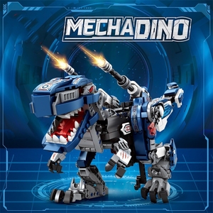 Educational ABS Plastic Electronic Toy Dinosaur <b>Building</b> Blocks Set 3-in-1 Tyrannosaurus Rex <b>Model</b> Construction Toys - Product Image 3