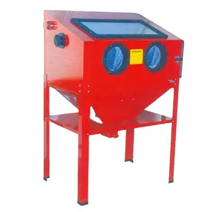 Hot Sale Sandblasting Cabin 350L Vertical Sandblast Cabinet By Factory Direct Supply