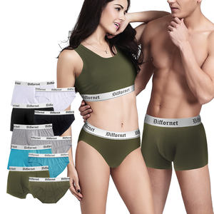 Slip a triangolo personalizzato Set di biancheria intima e reggiseno sportivo da donna Sexy Bikini perizoma Set da donna moderno cotone sfoderato <span class=keywords><strong>Bralette</strong></span> - Product Image 4