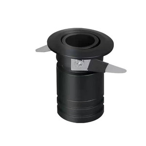 Plafonnier encastré LED commercial, en aluminium noir, IP20, 4100K, blanc neutre, AC 220V, garantie 3 ans, CRI90, dimmable - Product Image 1