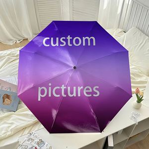 Parapluie pliant personnalisé violet dégradé avec photo, cadeau personnalisé avec impression UV, commande unique, Ombrello Personalizzato - Product Image 4