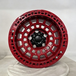 ล้อรถบรรทุกแบบขอบลึกสีแดงเงา ขนาด 18 19 20 21 22 นิ้ว 5x114.3 5x120 5x112 สำหรับล้อฟอร์จ - Product Image 3