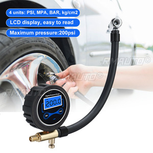 เครื่องเติมลมยางรถยนต์อเนกประสงค์ 200PSI พร้อมเกจวัดแรงดันดิจิตอล หัวเติมลม และสายลม - Product Image 2