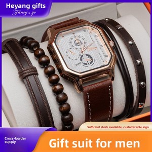 Set di Orologi da <span class=keywords><strong>Uomo</strong></span> per <span class=keywords><strong>San</strong></span> <span class=keywords><strong>Valentino</strong></span> e Festa del Papà, Regalo Aziendale in Acciaio Inossidabile, Vendita Transfrontaliera - Product Image 3