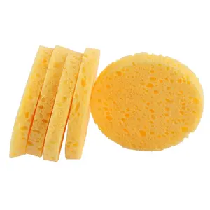 Factory Supplier Natural Wood Pulp Sponge Compressed Natural Spa Facial Sponge