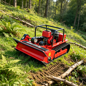 Robot Rasaerba Commerciale SHANNENG R100 Telecomandato Zero Turn Cingolato, Raggio di Controllo 800m, Altezza di Taglio 2-20cm per Foresta - Product Image 6