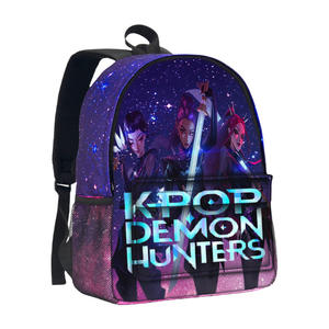 Tas Ransel Anak Sekolah JM3 K-pop Demon Hunters Motif Kartun, Tas Ransel K-pop Anak Ringan Bertema Langit Berbintang - Product Image 1