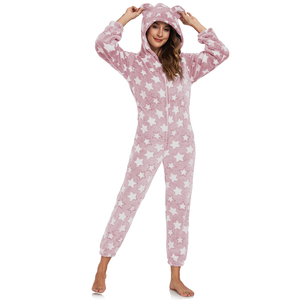 Vente en gros <span class=keywords><strong>de</strong></span> robes <span class=keywords><strong>de</strong></span> <span class=keywords><strong>chambre</strong></span> en velours Pyjamas pour femmes Pyjamas en forme <span class=keywords><strong>de</strong></span> canard Grenouillère - Product Image 5