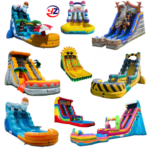 40ft Wholesale Commercial Marble <strong>Large</strong> Inflatable Water <strong>Slide</strong> with Pool Cheap Adult Water <strong>Slide</strong> for Sale Double <strong>Slide</strong> Dual Lanes - Product Image 4