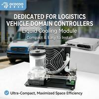 Module de refroidissement liquide OCOCOO AC120 avec pompe et réservoir, radiateur 120 mm, conception ultra-compacte pour le refroidissement des contrôleurs de véhicule