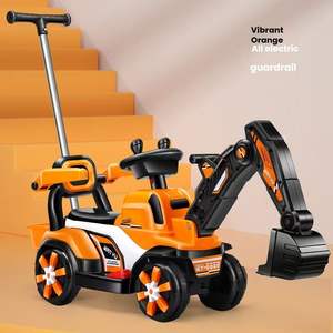 Mobil Excavator Mainan Anak 4 Roda Geser Langsung dari Pabrik dengan Gagang Dorong & Musik/Lampu untuk Anak Laki-laki & Perempuan Usia 1 *8 - Product Image 6