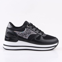 Chaussures de luxe de haute qualité avec logo personnalisé pour femmes Chaussures Femme à plateforme Chaussures de marche décontractées respirantes Chaussures épaisses pour femmes Chaussures décontractées