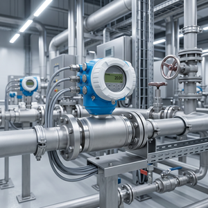 Débitmètre magnétique sanitaire Proline Promag H500 jusqu'à 4 entrées/sorties en acier inoxydable 316L pour liquides/gaz/air dans les secteurs alimentaire et des sciences de la vie - Product Image 2