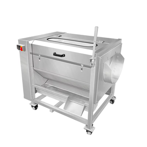 Machine à éplucher les carottes et le gingembre avec brosse rotative, appareil de nettoyage des fruits et légumes - Product Image 4