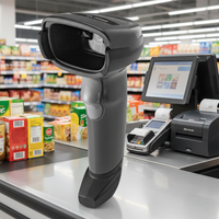 Nouveau scanner de codes-barres CCD filaire portable DS2208 2D avec interface USB pour la lecture de codes QR, idéal pour les points de vente (POS), couleur noire