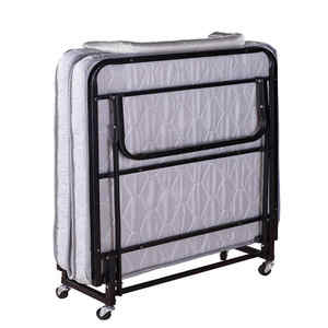 China Nuevo diseño Cama plegable Oficina en casa Casa de alquiler económica individual Cama simple Cama de siesta de hierro portátil al por mayor - Product Image 1