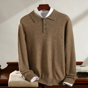 Maglione in <span class=keywords><strong>Cashmere</strong></span> da <span class=keywords><strong>Uomo</strong></span> per Affari, Classico Pullover Invernale in <span class=keywords><strong>Maglia</strong></span>, Produzione in Mongolia - Product Image 3