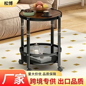 Songbo Storage Rack Rotating <b>Trolley</b> 3 Tier Carbon Steel Mobile Bathroom Organizer With Wheels For Kitchen Bedroom - Product Image 5