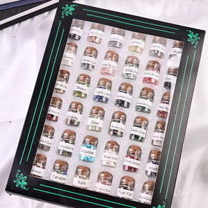 Nhỏ tinh thể tự nhiên sỏi chai mỏ tiêu chuẩn phổ biến khoa học thiết lập thơm mở rộng Đá May Mắn chúc lành chai - Product Image 1