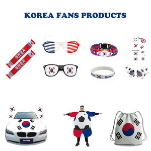 Autocollant imperméable en polyester pour accessoires de fan, écharpe et maillot de l'équipe de Corée du Sud - Product Image 2