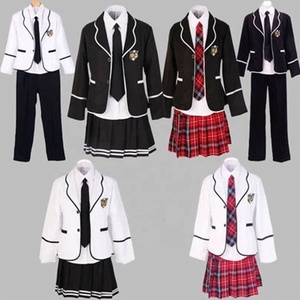 Étudiants uniformes scolaires à manches longues japon et corée <span class=keywords><strong>du</strong></span> sud uniformes JK junior lycée garçons et filles étudiants costume personnalisé - Product Image 2